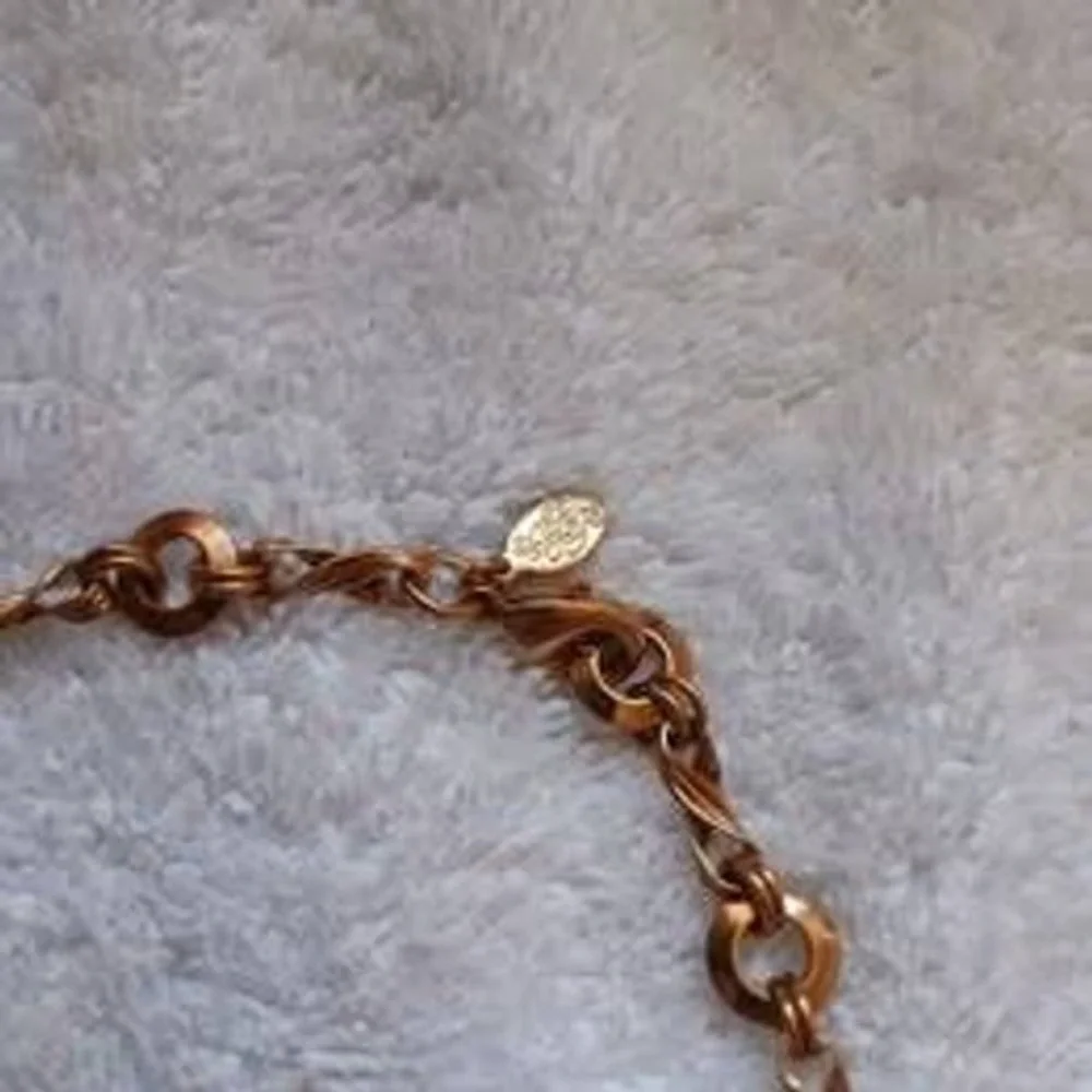 Vintage Kirks Folly Jewelry Set Gold Tone Necklace 16in Bracelet 7.5in Links